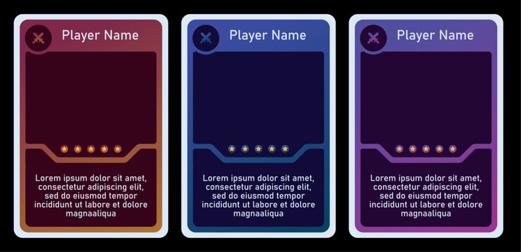 cool design card game template and two color blend. for card template, playing cards and game design