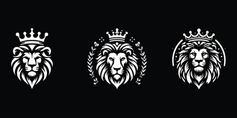 lion king design logo vector illustration