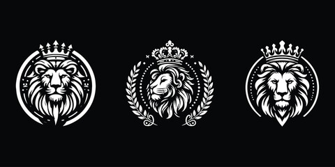 lion king design logo vector illustration