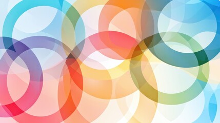 Serene Soft Pastel Circles on Black - Elegant Abstract Pattern Design Concept.