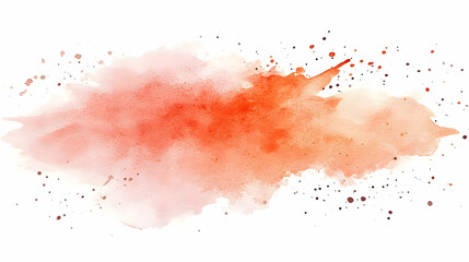 A watercolor splash in shades of orange, creating an artistic background.