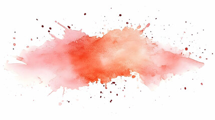 Fototapeta premium A watercolor splash in shades of orange, ideal for backgrounds or artistic designs.