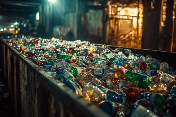 Waste landfill illustration created with Generative AI