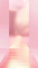 Obraz premium Soft Pink Wave Double Arc 51