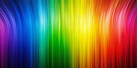 Naklejka premium Vibrant rainbow spectrum background shines brightly with deep reds, vibrant oranges, and radiant yellows, blending into