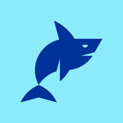 Shark logo. Icon design. Template elements