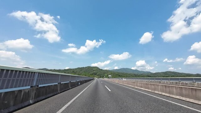 ドライブ映像　東海環状自動車道　愛知県豊田市　猿投山トンネル