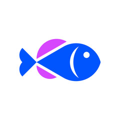 Fish logo. Icon design. Template elements