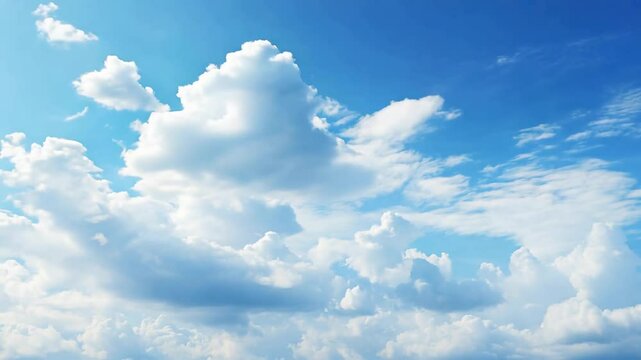blue sky with white clouds background