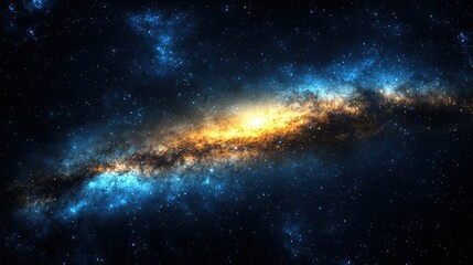 Obraz premium Cosmic Galaxy with Stars and Nebulae