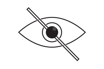 Eyes open and closed icon in solid style
