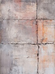 High resolution oil painting featuring cement and concrete textures suitable for patterns and backgrounds showcasing intricate cement and concrete designs