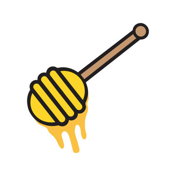recommend clip art: Honey Spoon isolated Clipart - Bee Honey  Clipart - Honey Dipper Vector Illustration