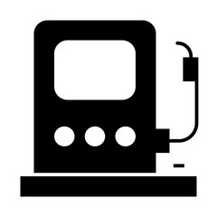 oil station of gas station solid icons