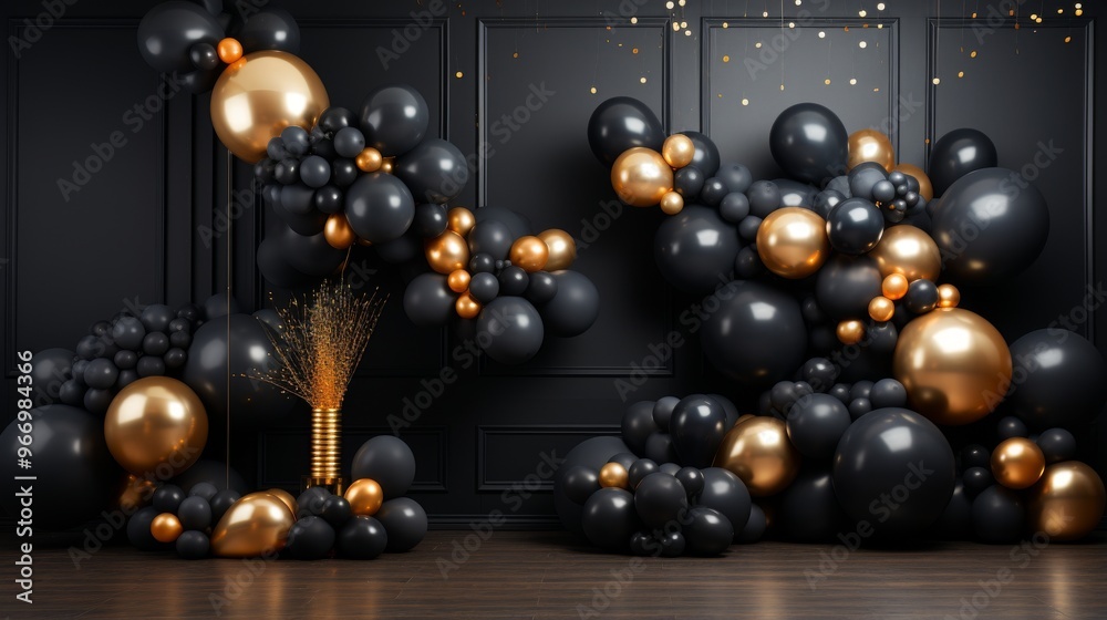 Fototapete black friday backdrop with black background november 22 generative ai