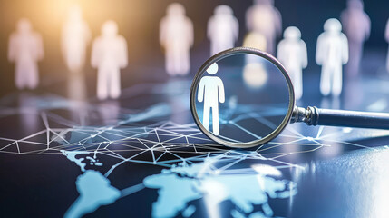 A dynamic visual representation of corporate networking, illustrating the interconnectedness of global business. Generative AI