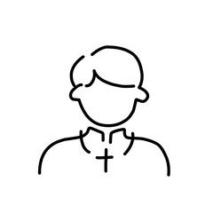 funeral icons. line vector