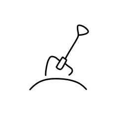 funeral icons. line vector