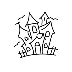 Fototapeta premium Halloween line icon 