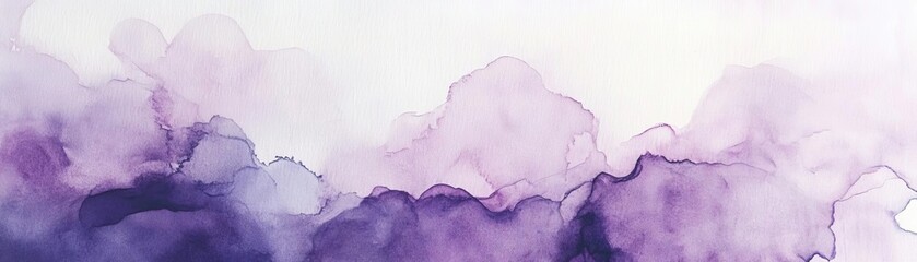 Obraz premium Elegant purple watercolor background featuring soft, flowing textures and a calming aesthetic perfect for various artistic uses.