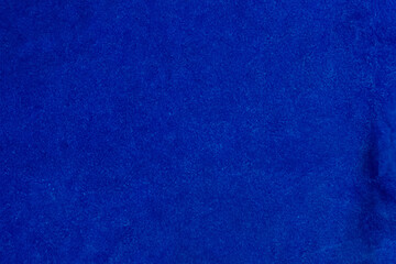 Blue Velvet Fabric Background with Space for Text