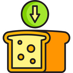 Low Carb Icon Sticker