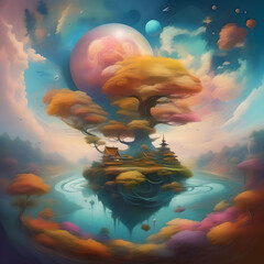 landscape with space