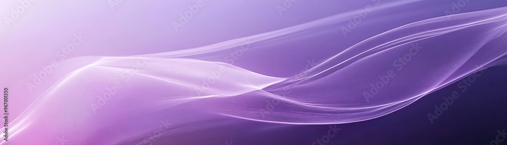 Poster A beautiful abstract background featuring flowing purple waves, creating a serene and captivating atmosphere for artistic projects.