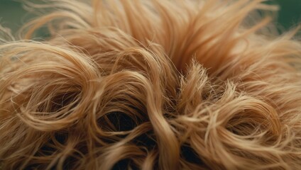 Naklejka premium A close up of a person's curly hair with a lot of volume and texture