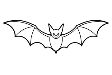 Bat silhouette vector illustration