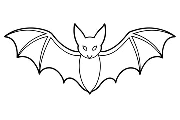 Bat silhouette vector illustration