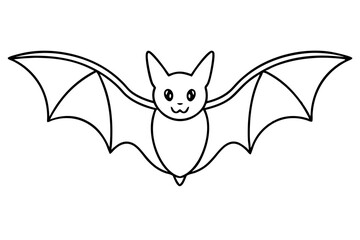 Bat silhouette vector illustration