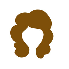Woman hairstyle wigs vector