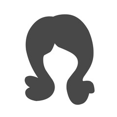 Woman hairstyle wigs vector