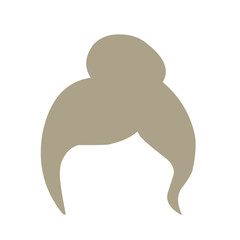 Woman hairstyle wigs vector