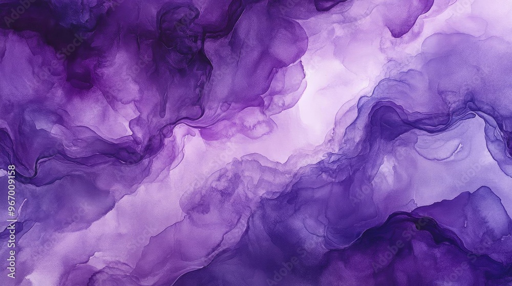 Poster abstract purple fluid art with soft textures and ethereal swirls, perfect for backgrounds and artist