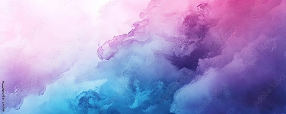 Poster a vibrant abstract background featuring soft pink and blue hues blending seamlessly to create a drea