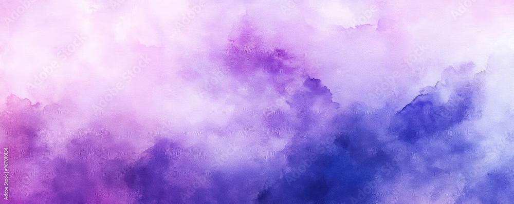 Poster a dreamy cloud of colors in soft hues of purple and pink, creating an abstract and serene background
