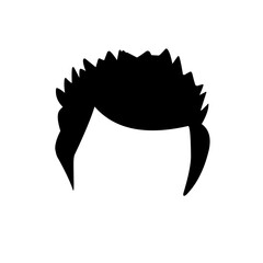 Wig icons set flat vector