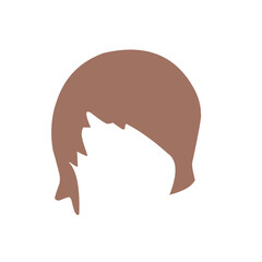 Wig icons set flat vector