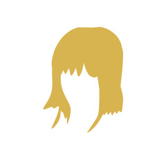Wig icons set flat vector
