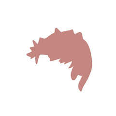 Wig icons set flat vector