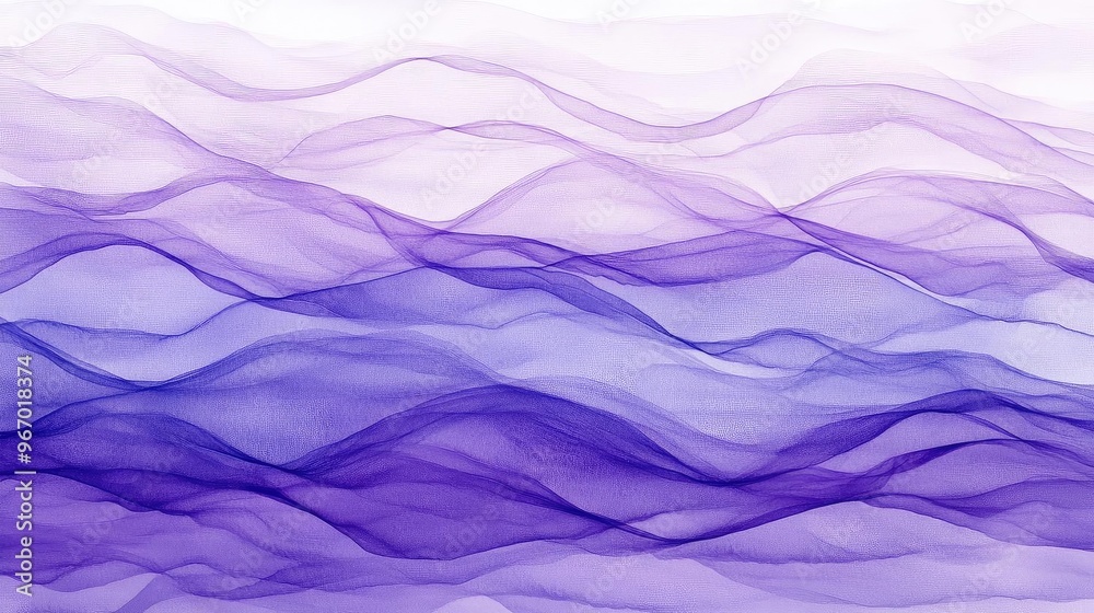Poster soft, flowing waves of purple create a serene and calming background, perfect for design and artisti