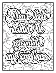 Positive quote coloring page for kids. Motivational Swear word. Inspirational quote coloring page for adults. Motivational quote coloring page. Affirmative quote coloring page. Motivational typography