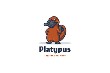 Platipus logo illustration vector Design template