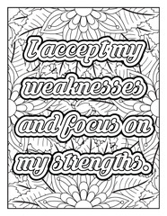 Positive quote coloring page for kids. Motivational Swear word. Inspirational quote coloring page for adults. Motivational quote coloring page. Affirmative quote coloring page. Motivational typography