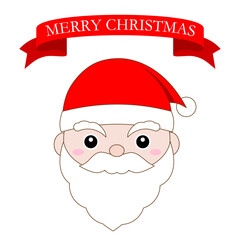 シンプルなサンタクロースのイラスト