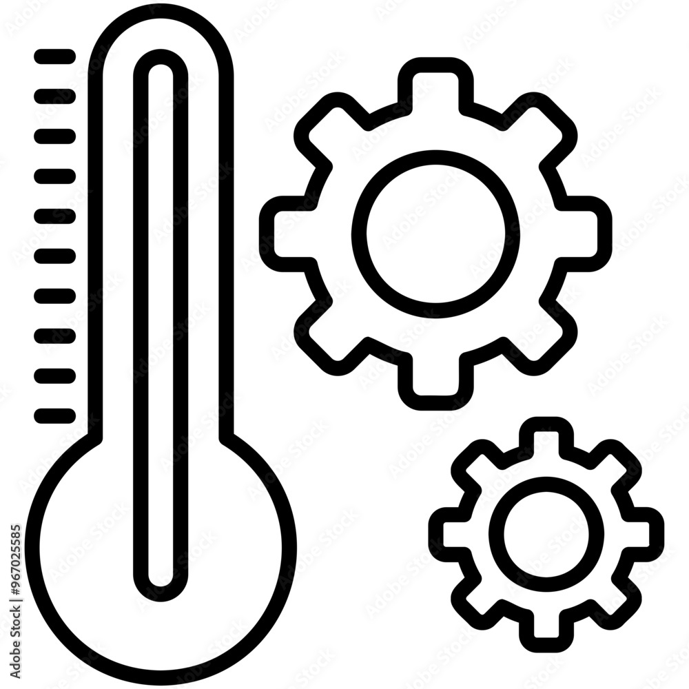 Sticker temperature setting icon