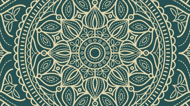 abstract mandala background circle arabic frame floral vintage decoration
