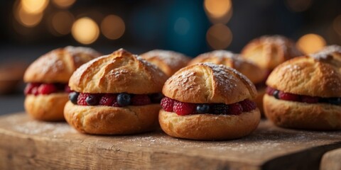 Deliciously baked pastries with a sweet and savory twist.